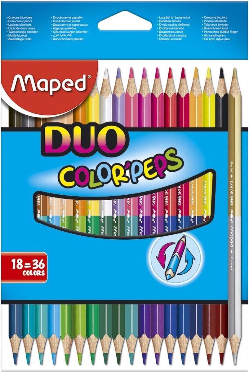 Maped ColorPeps kleurpotloden Duo x18